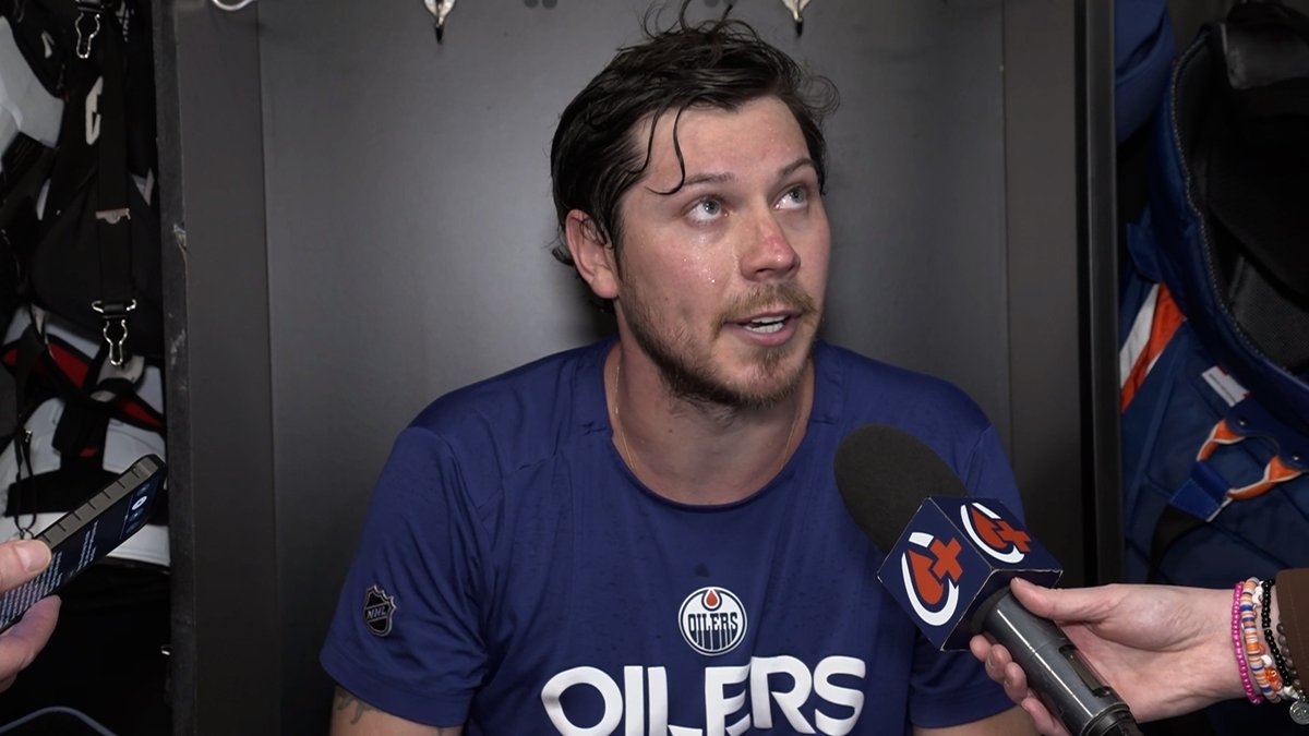 "I thought the guys did a great job defending." Tristan Jarry speaks about coming into the game after Ingram’s injury &amp; the #Oilers performance tonight. Enterprise | #LetsGoOilers