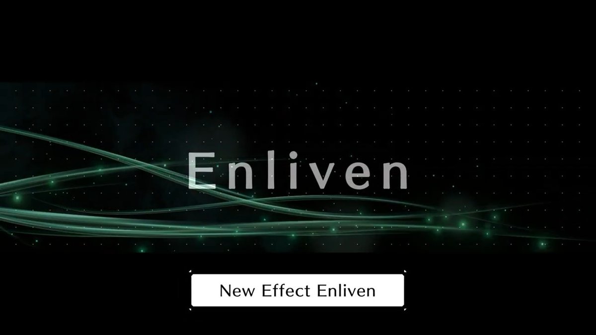 New Effect - Enliven Increase the potency of Stats Buffs on a target! This effect is found on the Zack-exclusive wpn. Festive Sword which can be obtained from the Zack Limit Break Draw starting Mar. 12 7:00 PM PDT! Watch the clip to see how it works! #FF7EC