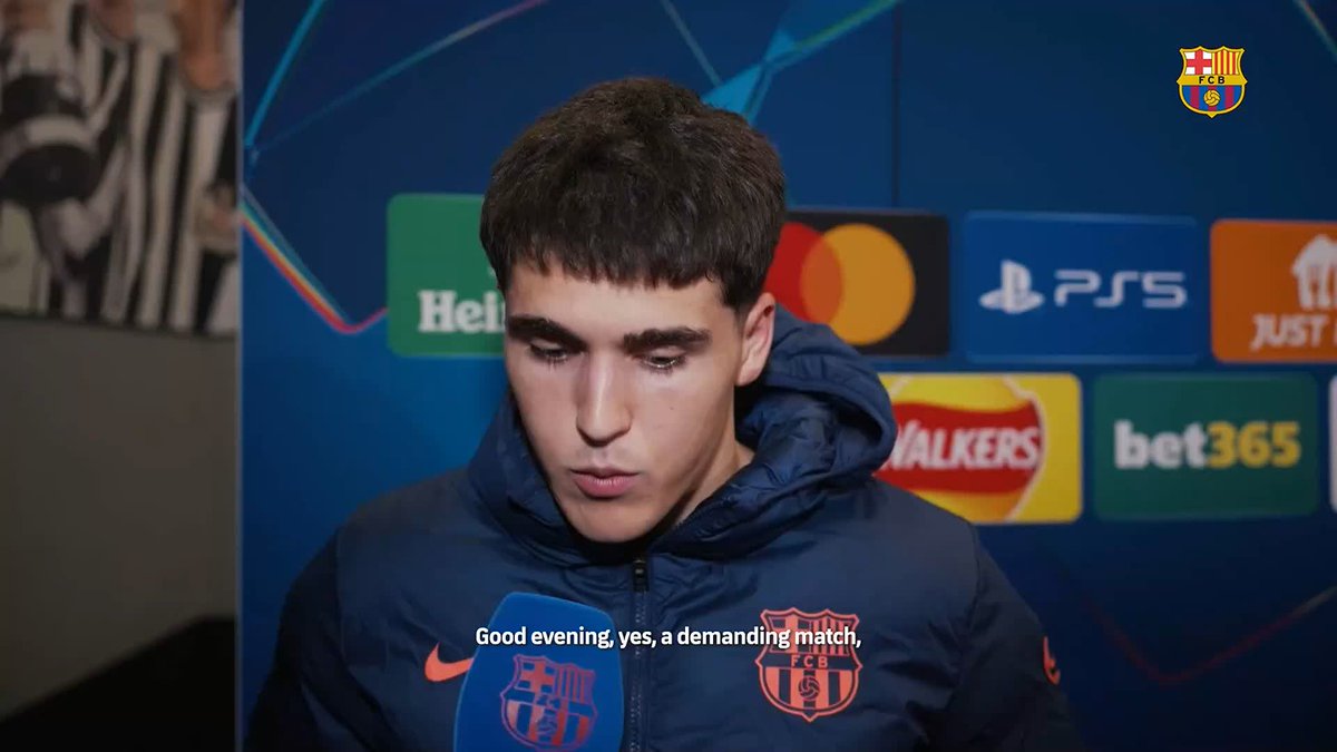 Cubarsí’s thoughts on the draw against Newcastle
