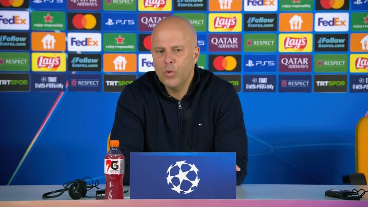 ''Things will be more normal at home and we can improve our performance'' Arne Slot on his side improving after reacting to VAR controversy as Liverpool suffered a 1-0 defeat to Galatasaray in Turkey in the Champions League 🔴