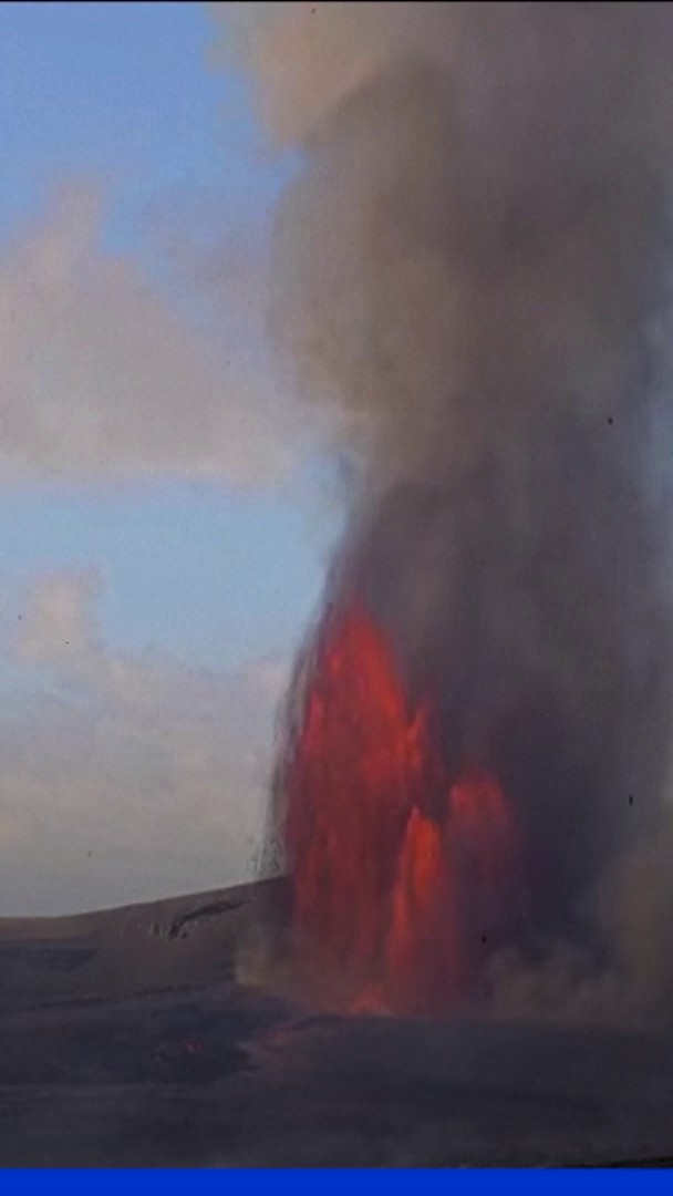 Hawaï: les images spectaculaires des fontaines de lave jaillissant du volcan Kilauea