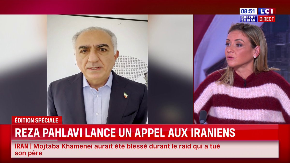 🔴 "Ne sortez pas, procurez-vous des provisions…" : Reza Pahlavi, le fils du dernier Shah d’Iran, lance un appel aux Iraniens dans une vidéo postée sur les réseaux sociaux