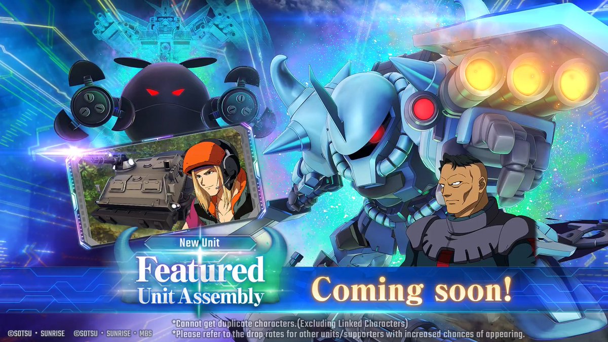 ◤━━━━━━ #GundamEternal New Units to arrive on 3/13 (JST)! ━━━━━━━◢ Featuring: UR Gouf Custom (EX) / UR Norris Packard UR Psycho Haro (EX) / UR Psycho Haro #GGeneration #GGen