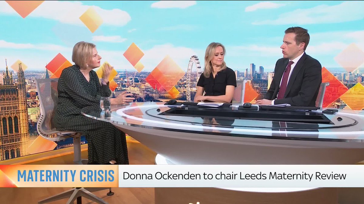 Secretary of State Wes Streeting appointed Donna Ockenden to chair the Leeds Maternity and Neonatal Independent Review. She tells Sophy Ridge & Wilfred Frost it could take around three years to complete ⬇️