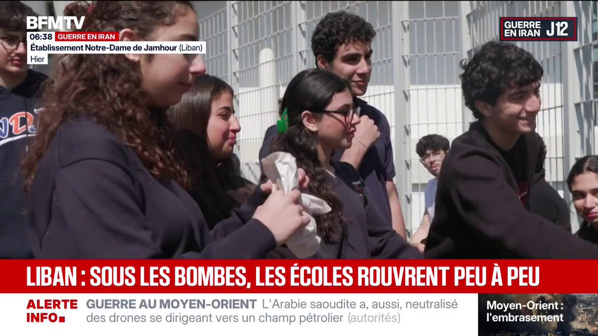"Le symbole de l'éducation qui reprend est une forme de résistance" Guerre au Moyen-Orient: au Liban, les écoles rouvrent peu à peu malgré les bombes