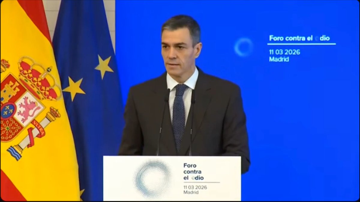 Sánchez denuncia que “hay gente que hace negocio con el odio” en redes sociales porque saben que “genera interacción”: “El odio ya no es una emoción, es un producto. Y no hablamos de opiniones incómodas, sino de mensajes que comparan a personas con plagas”