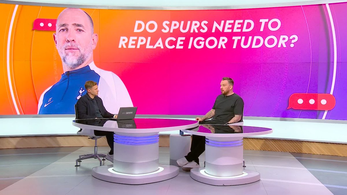 “Tudor should be gone… they’ve conceded 14 goals in four games” Jamie O'Hara believes Igor Tudor is not the answer for Spurs and claims the players “can’t stand” him after their Champions League defeat to Atlético Madrid ⚪️