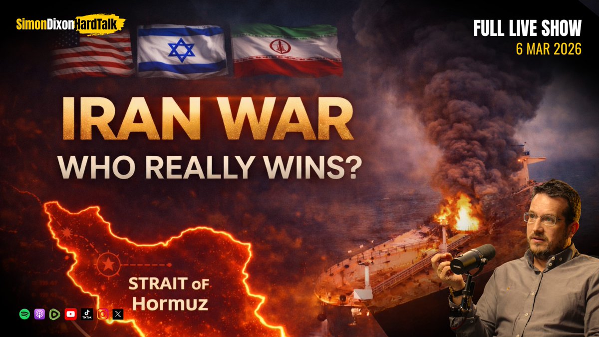 โถ๏ธ WATCH FULL REPLAY (3+ Hours) ๐ฎ๐ท ๐บ๐ธ ๐ฎ๐ฑ This Iran War is the Global Reset | SimonDixonHardTalk LIVE | 6th March 2026