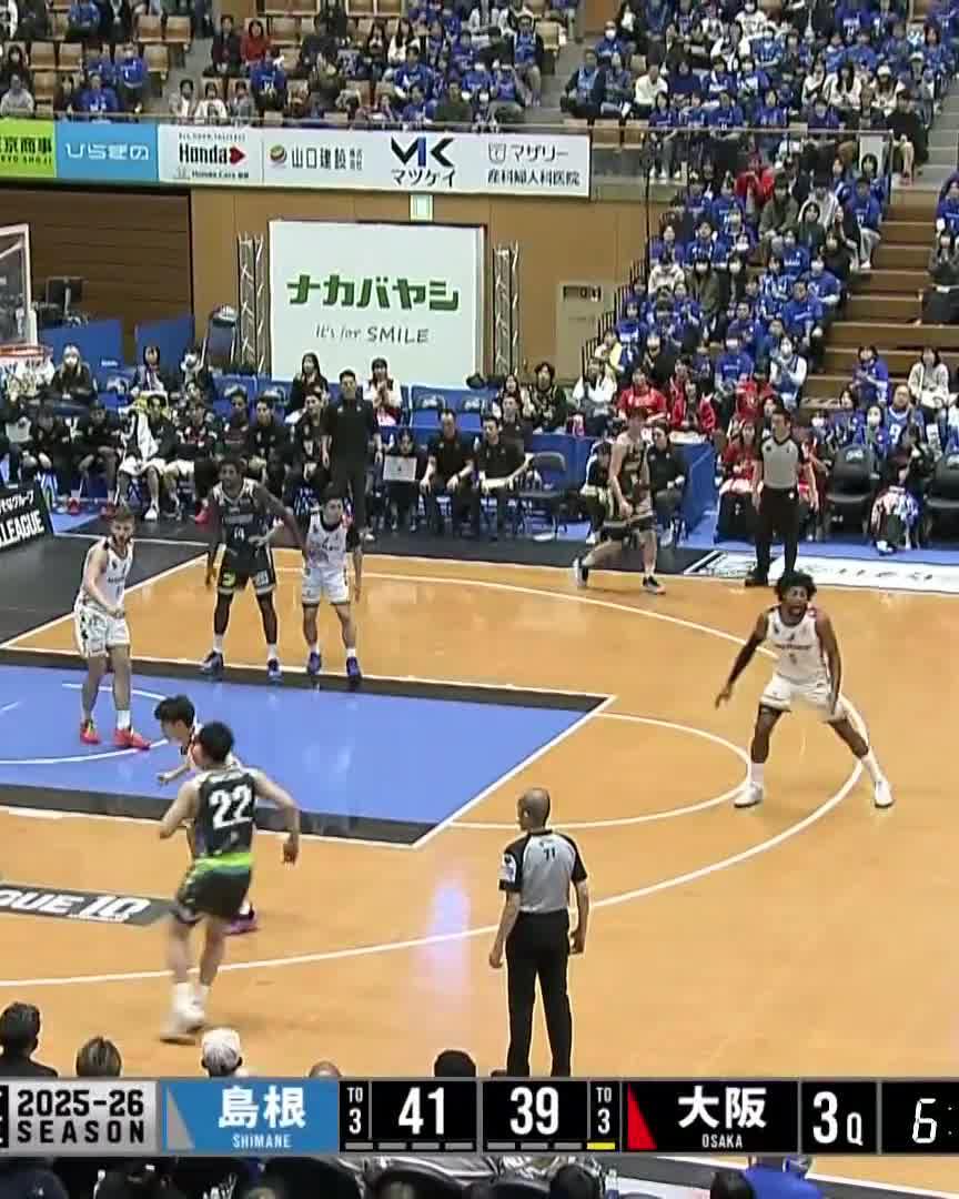一瞬のスピードで中央突破💥⚡️ Bリーグ初得点✨✨✨ #新井翔太 📡配信中🏀 #島根スサノオマジック