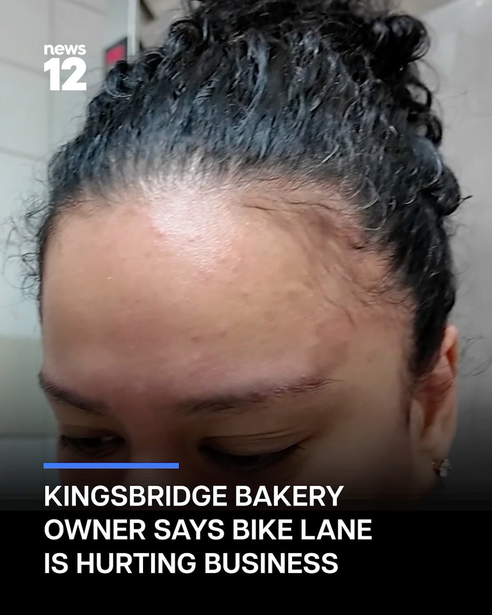 PARKING PROBLEMS: Gladys Grijalva, who has run Sugargirl Bakery in Kingsbridge for 17 years, says sales have dropped about 60% since the city installed a two-way bike lane along the corridor in November. READ MORE: #Kingsbridge #News12BX