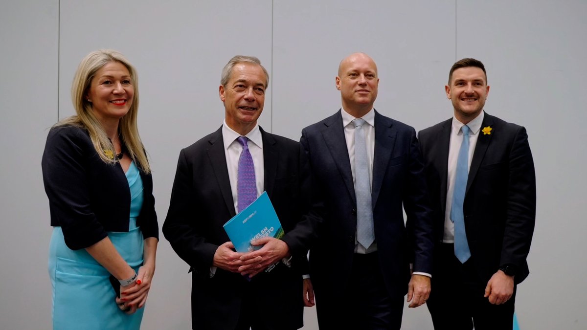 Last week Dan Thomas and Nigel Farage launched our manifesto for the Senedd election. Reform UK will support Welsh families, communities and jobs. 🏴