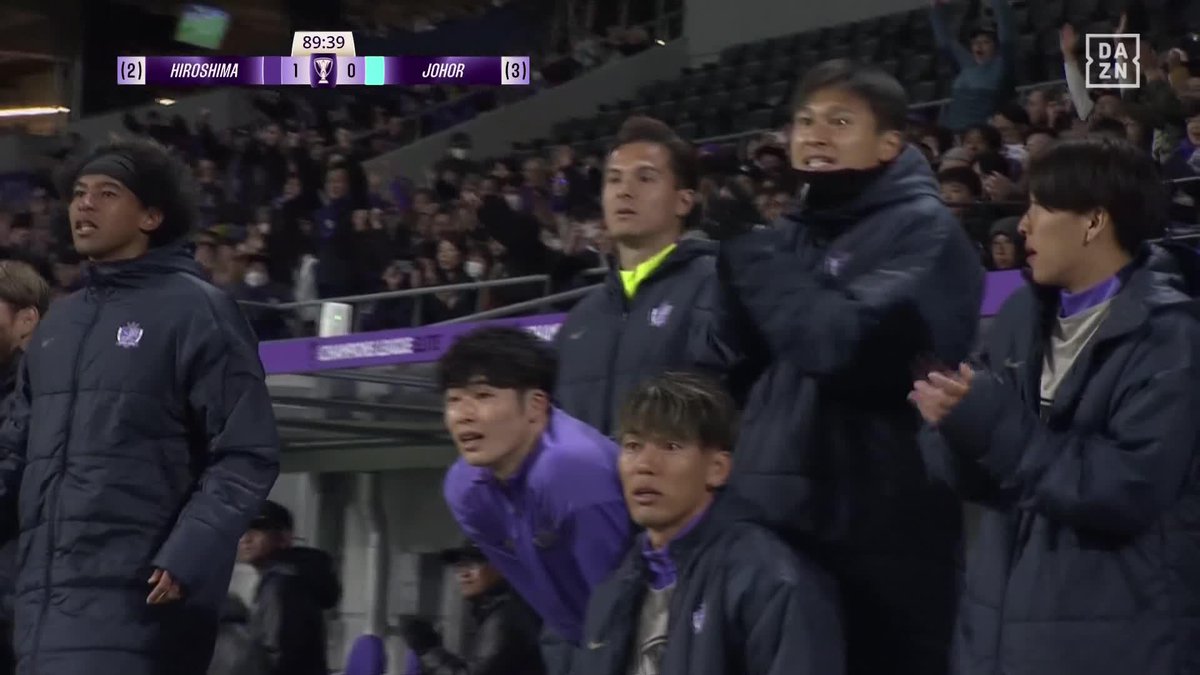 一矢報いるPK 試合終了間際に木下康介がPKを沈めた！ 合計スコアを一点差に詰める！ 🏆ACLエリート ラウンド16 🆚広島×ジョホール 📺DAZNライブ配信中 #ACLElite #だったらDAZN