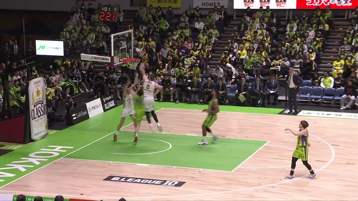 SR渋谷の守護神🛡️ ジョシュ・ホーキンソンの連続ブロック！ Josh Hawkinson サンロッカーズ渋谷 📡バスケットLIVEで生配信中 #Bリーグ #りそなグループ