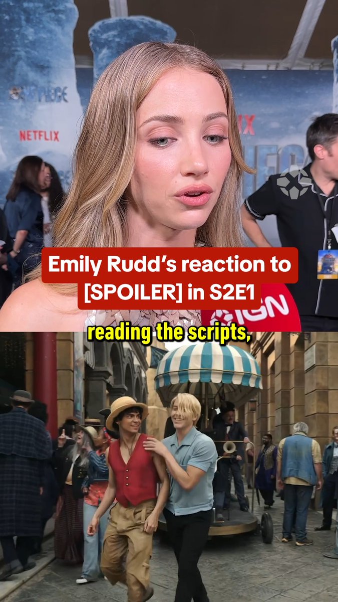 Emily Rudd was SCREAMING at a huge reveal in One Piece Season 2. Spoilers! #OnePiece #Netflix