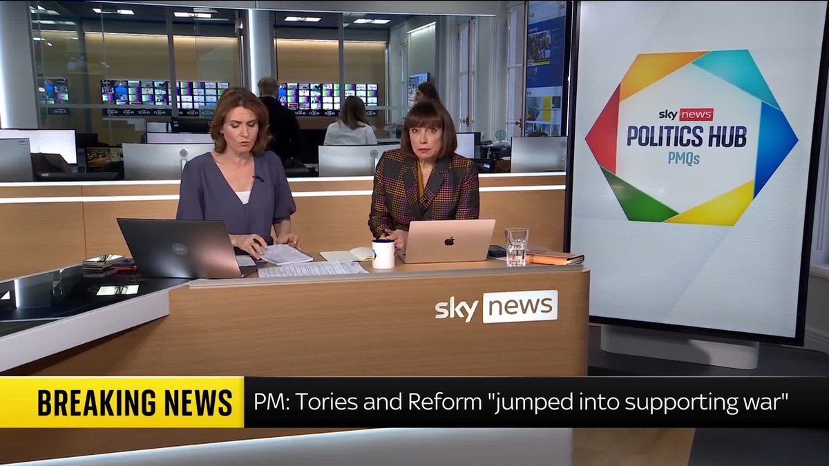 "He's trying to use his position of standing up to Trump." Sky's Beth Rigby analyses Sir Keir Starmer's performance at PMQs, where he used public opinion on the war in Iran to attack the Conservatives and Reform UK. 📺 Sky 501, Virgin 602