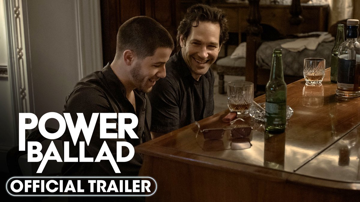 First trailer for John Carney's ‘POWER BALLAD’, starring Paul Rudd and Nick Jonas. The film follows a wedding singer whose song gets stolen by a rock star. In theaters on June 5.
