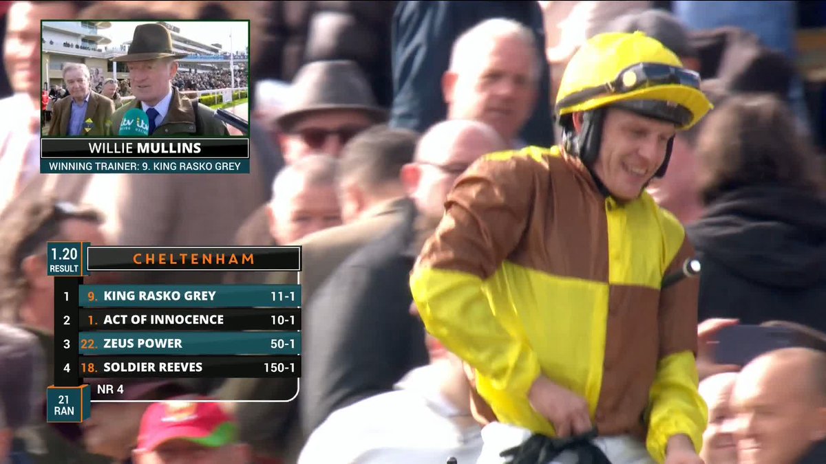 "I couldn't believe he was 11/1" 😅 "I thought he'd be 2/1, 3/1 MAX" 😳 Willie Mullins had faith in King Rasko Grey and he delivered 👊