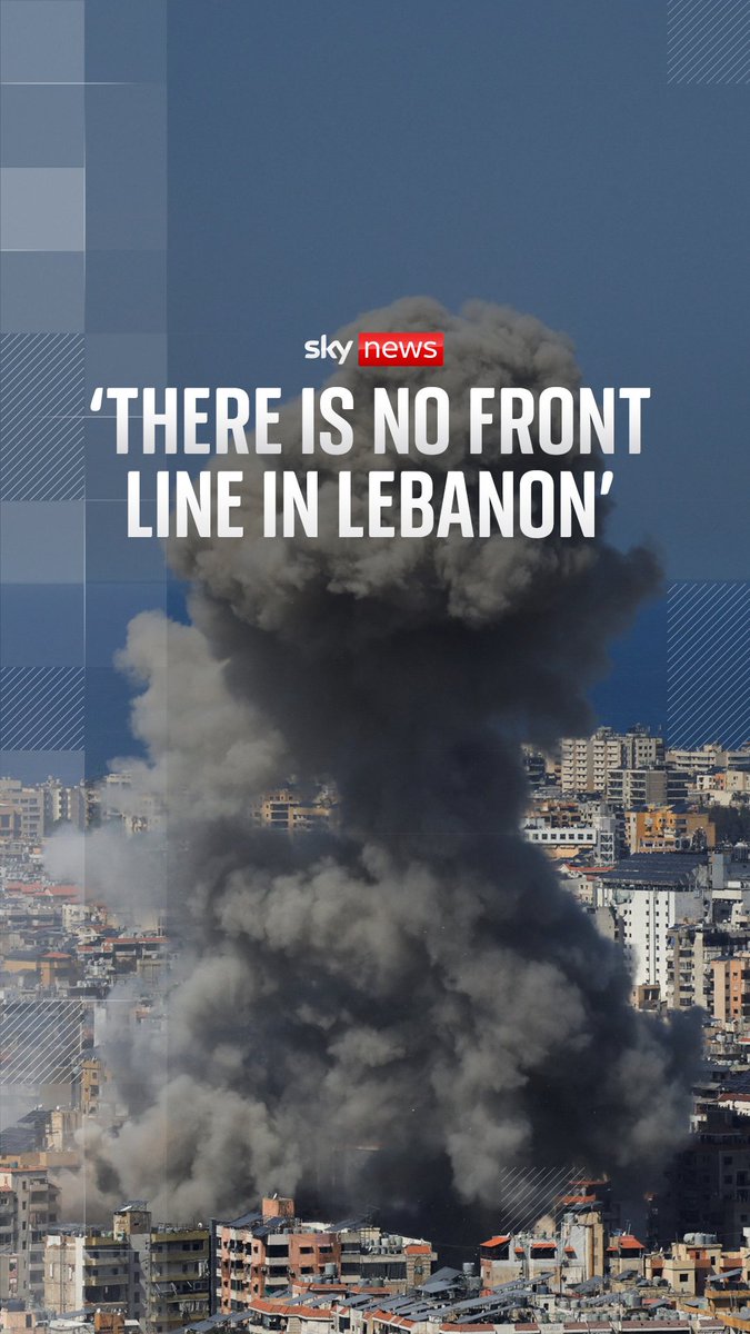 The IDF struck Beirut this morning, targeting Hezbollah command centres and facilities where the militia stored weapons. Sky's John Sparks reports from the southern suburbs of the Lebanese capital. 🔗