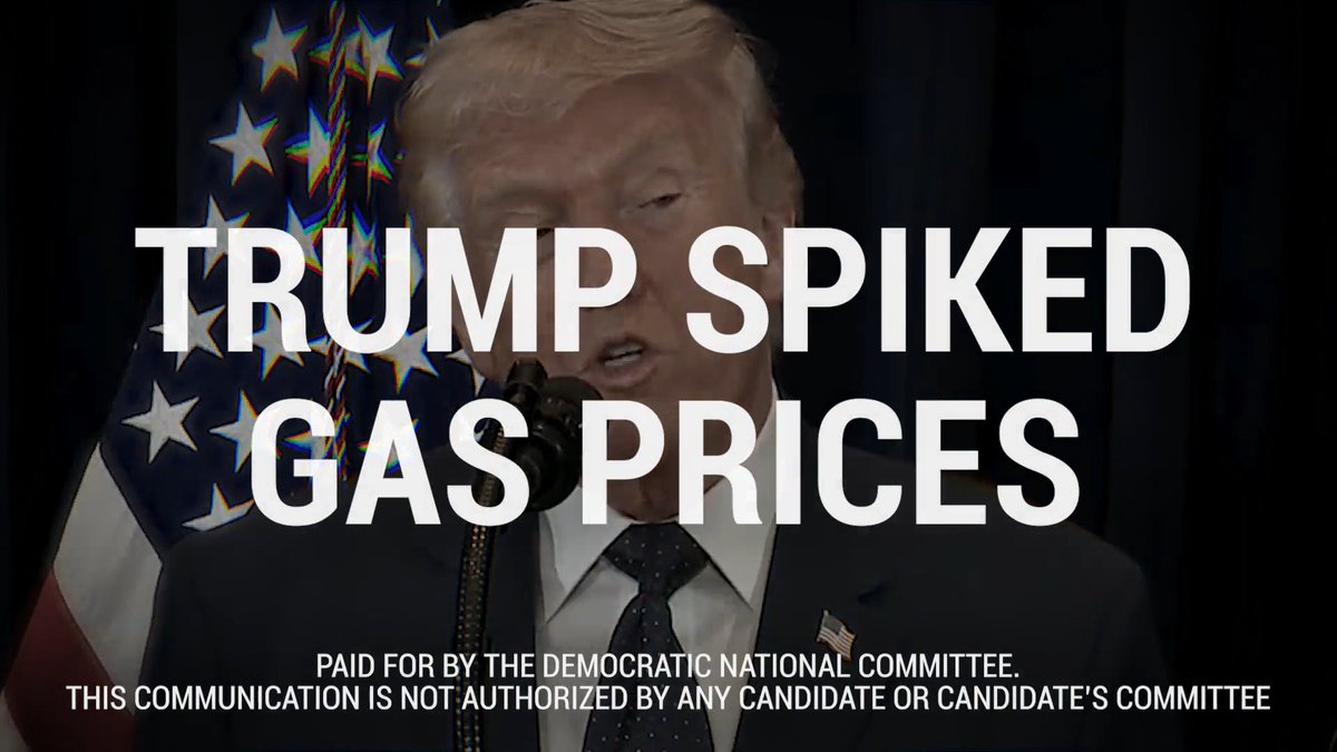 Trump promised to lower gas prices. Now, his war with Iran is making everything more expensive. Watch our latest ad.