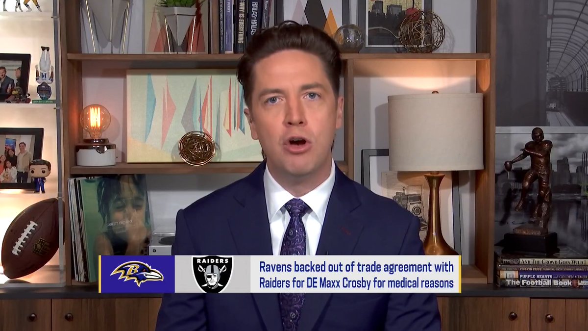 .Tom Pelissero with the latest on the status of the Maxx Crosby trade.