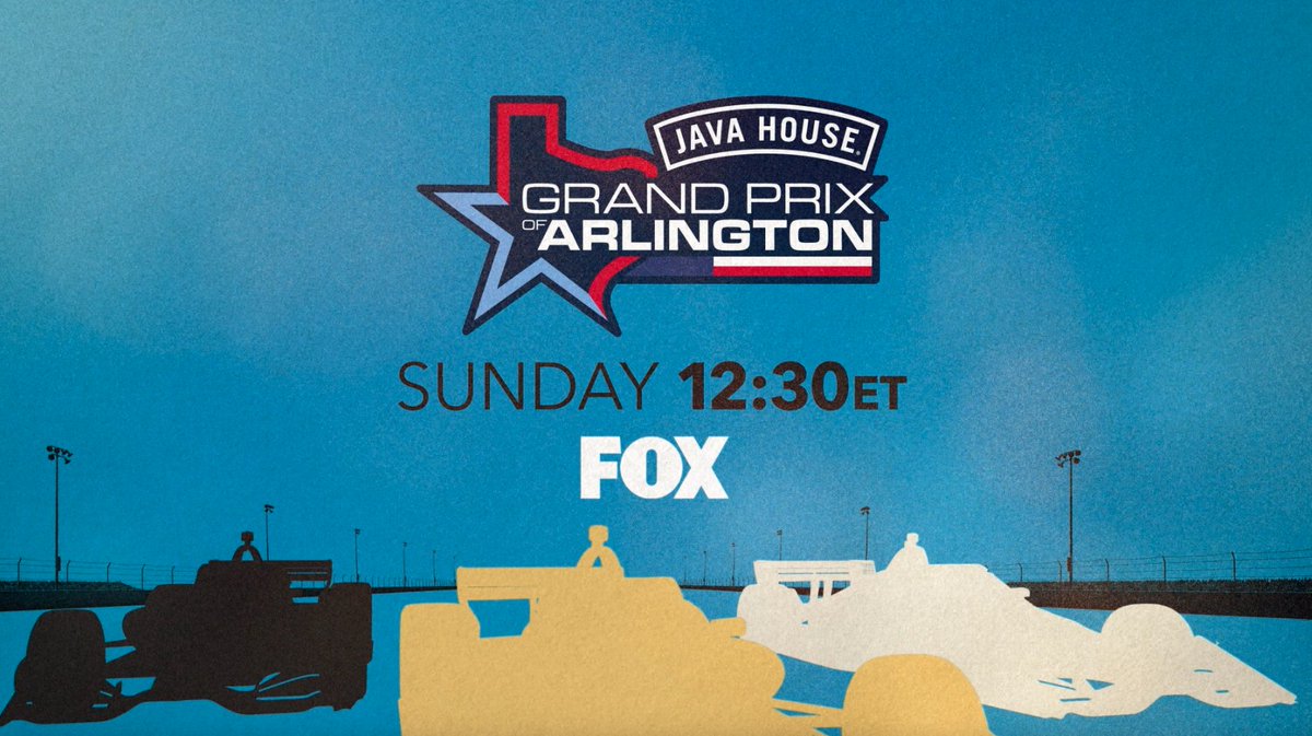 🤠🏁 Are you ready for the first-ever Java House Grand Prix of Arlington? Sunday on FOX and @watchfoxone!