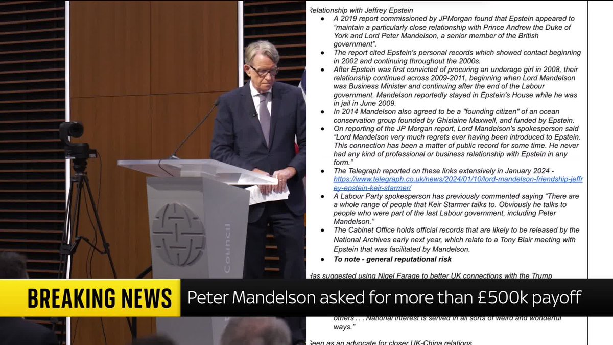 What has been uncovered as part of the first tranche of files about Peter Mandelson's appointment as U.S. ambassador? Sky's Sam Coates Sky has been digging through the files that reveal what the PM was told. 📺 Sky 501, Virgin 602, Freeview 233