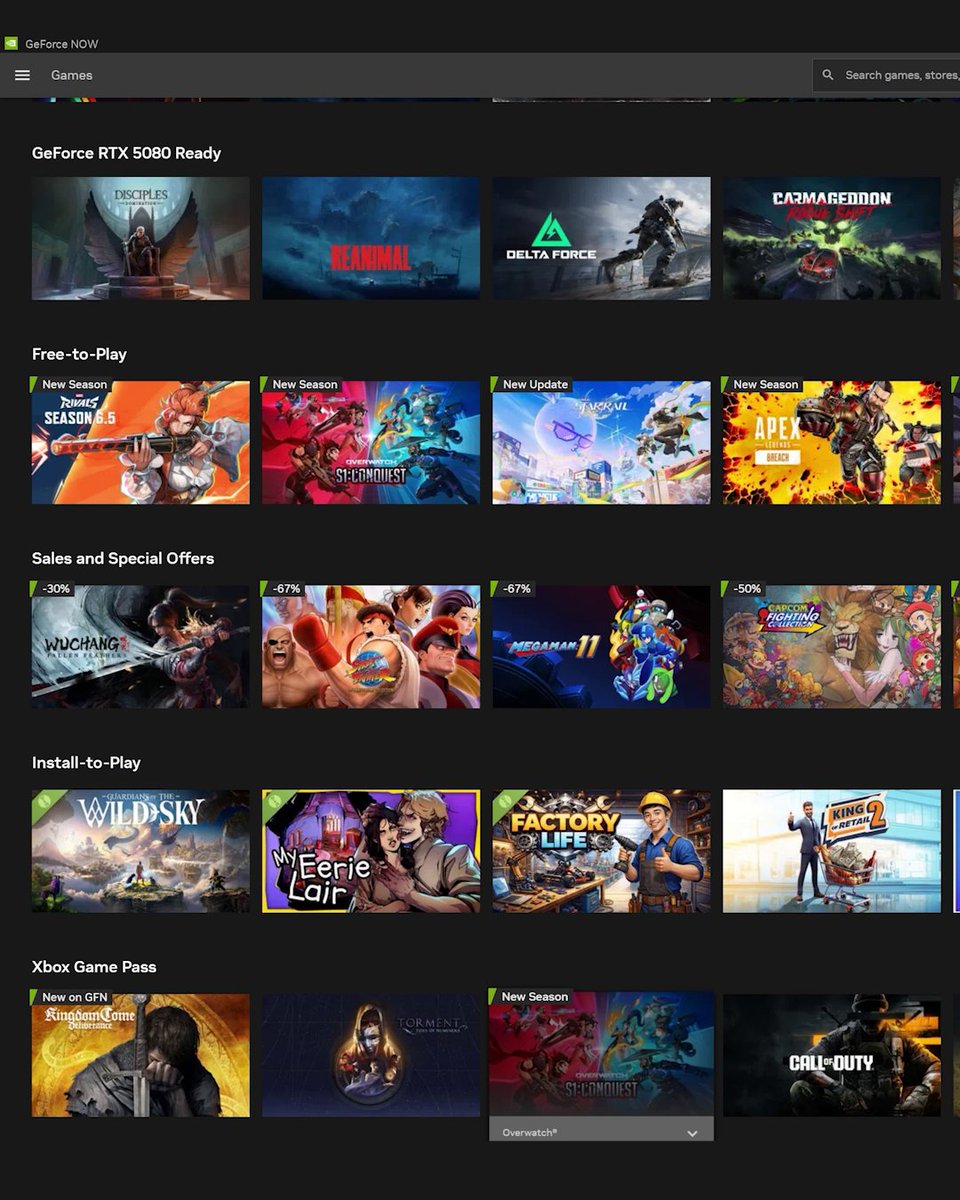 Here's everything we announced at #GDC2026. 🎮Game announcements ⬆️GFN app updates 🥽VR upgrades ... and more!