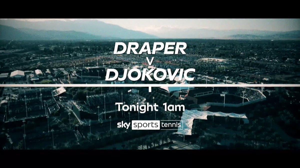 You don't want to miss this 🔥 Watch Novak Djokovic v Jack Draper live on Sky Sports Tennis, tonight from 1am 📺 🎾