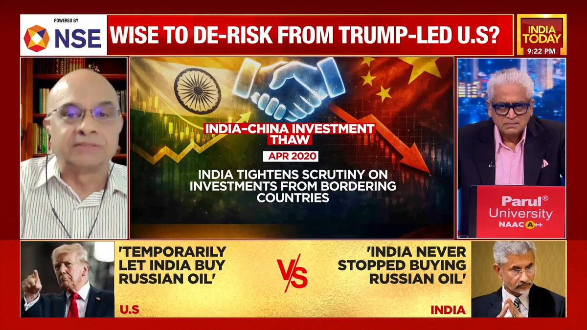 Ties with China conscious strategy? "It's okay to improve relations with China but what's not okay is to make abrupt reversals in policies without any debate": Strategic affairs expert Dr. Brahma Chellaney #IranUSWar #IsraelIranWar #NewsToday | @SardesaiRajdeep