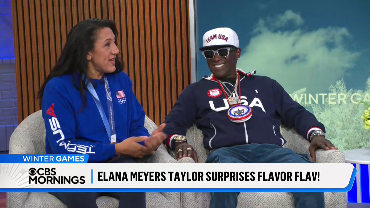 SURPRISE: FLAVOR FLAV — a sponsor and official hype man of the USA Bobsled and Skeleton Teams — gets a surprise from gold medal winner Elana Meyers Taylor (Elana Meyers Taylor OLY), who flew to New York City just for him. Flavor Flav shares how he’ll continue his celebration of female Olympians and Paralympians this summer at Flavor Flav’s She Got Game Weekend.