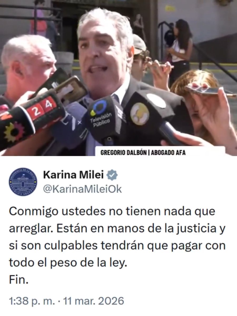 "Dalbon": Por sus declaraciones sobre la AFA y la respuesta de Karina Milei