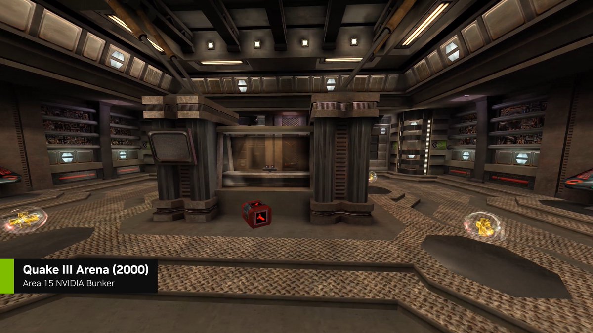 A bit of history behind the Area 15 - NVIDIA Bunker Quake III Arena map, from 26 years ago to today! 💚