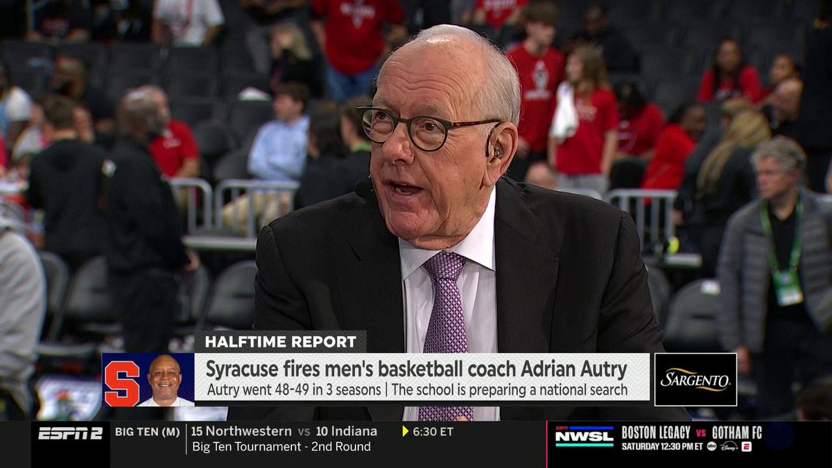 “I think he’s a good coach. I think he got in a situation where his best players just didn’t play the way they needed to play, and it cost him his job.” Jim Boeheim reacts to the news that Syracuse has fired Adrian Autry.
