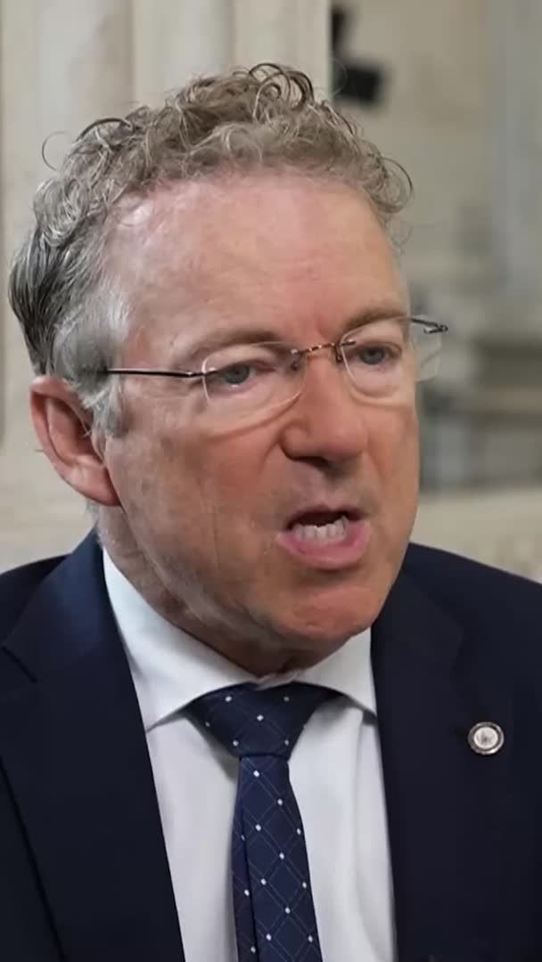 Republican Senator Rand Paul tells @jmathieureports that ICE officers should not be wearing masks in cities where other law enforcement are unmasked. They speak at the Capitol