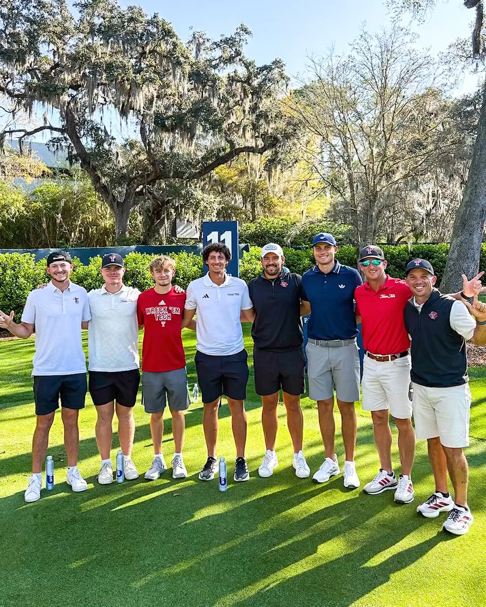 “Coach Sands is more famous than you … even Scottie wanted to shake his hand.” The Texas Tech Men’s Golf squad hung out with alum and former PGA TOUR U No. 1, Ludvig Åberg, Tuesday morning prior to THE PLAYERS.