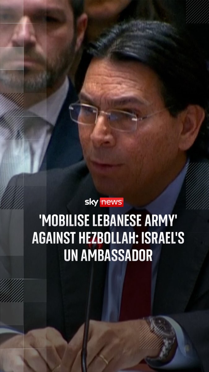 The Israeli ambassador told the UN Security Council that Israel will continue to defend itself against Hezbollah, as he urged Lebanon to mobilise its army.