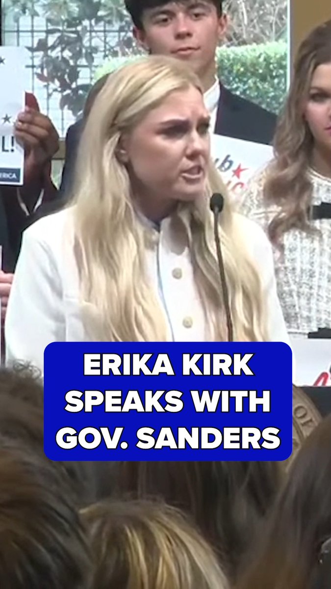 Erika Kirk spoke alongside Gov. Sarah Huckabee Sanders at a press conference. Watch the full press conference HERE: