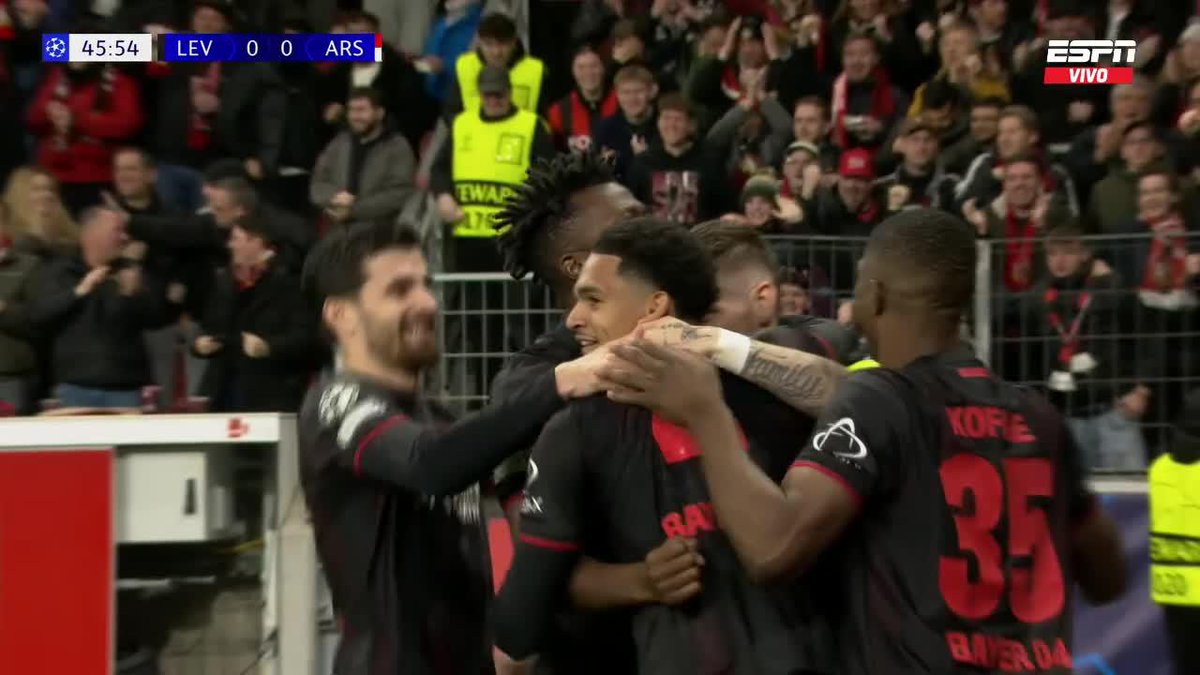 🤯🇩🇪 BAYER LEVERKUSEN LE GANA 1-0 AL ARSENAL EN 8VOS DE LA CHAMPIONS.
