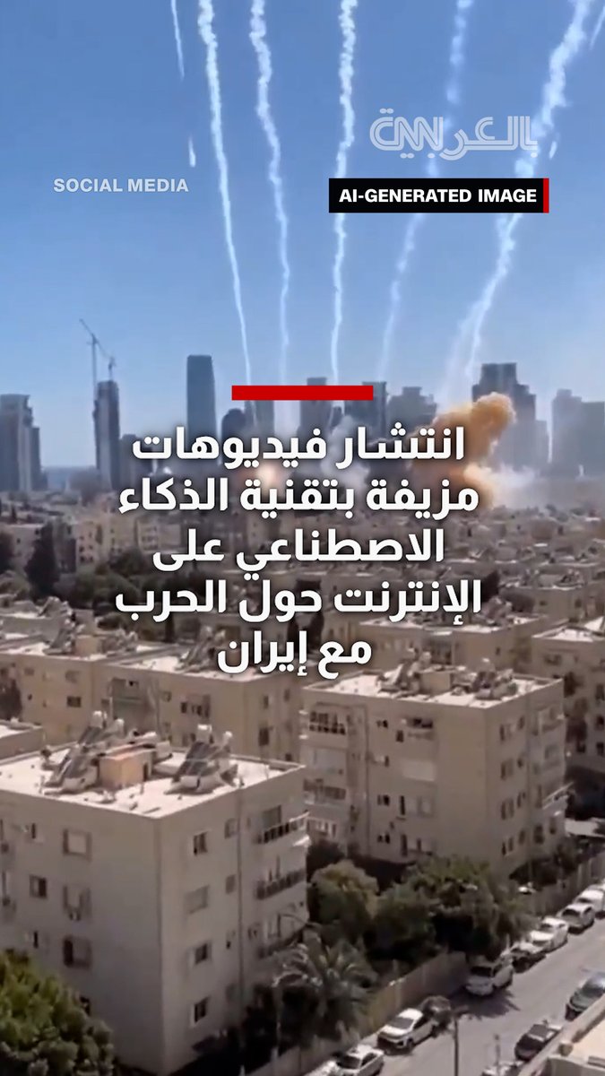 انتشار واسع لمقاطع مزيفة بتقنية الذكاء الاصطناعي على الإنترنت حول الحرب مع إيران