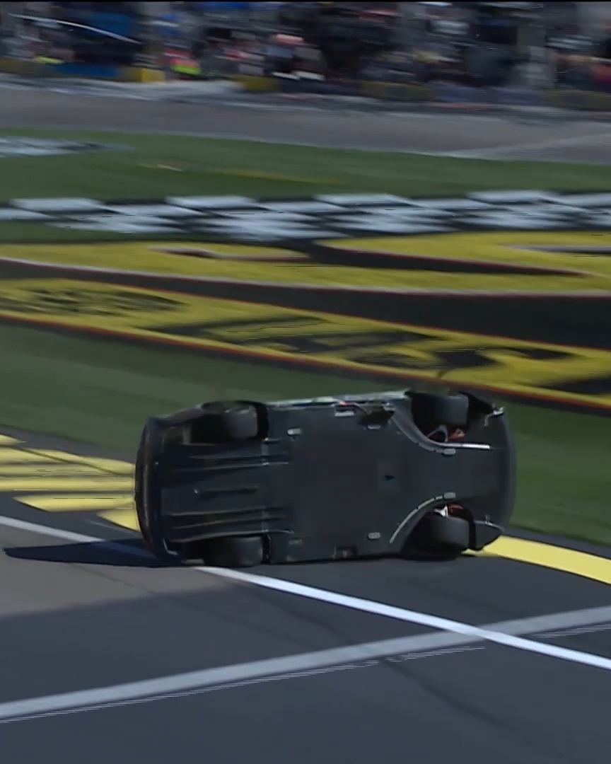 Can you believe Tyler Reddick drove that car away?!