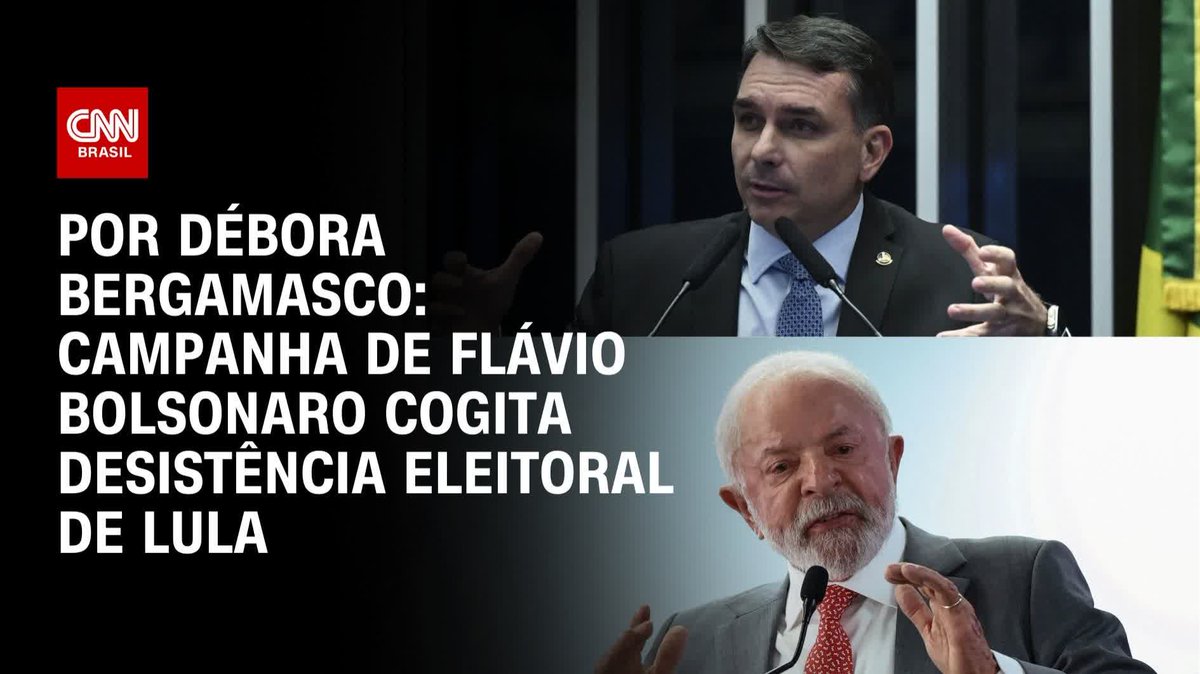 Por Débora Bergamasco: Campanha de Flávio cogita desistência eleitoral de Lula; assista #CNN360º