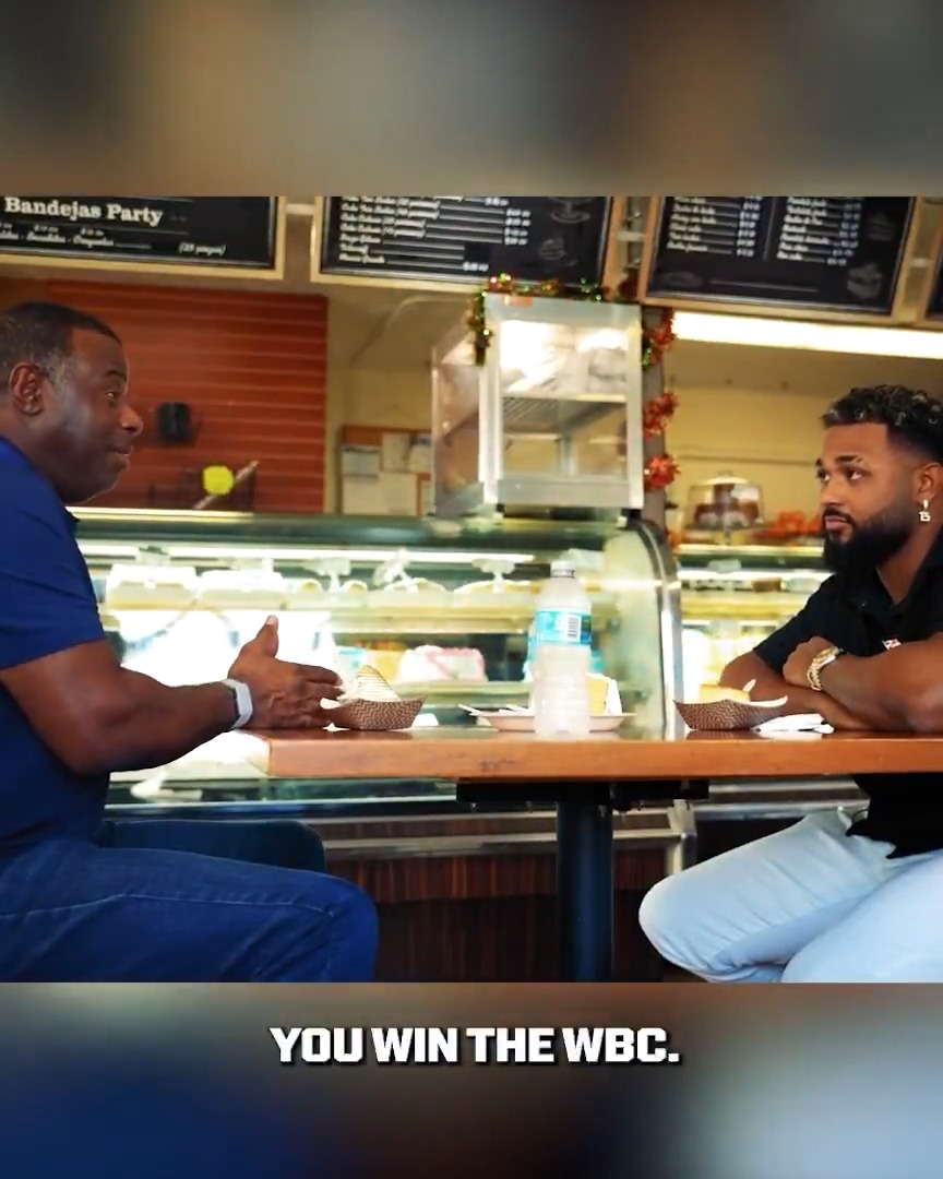 Junior Caminero sat down with Hall of Famer and #WorldBaseballClassic ambassador Ken Griffey Jr. to enjoy dessert and discuss how much the tournament means to baseball fans around the world. Watch the full video here: