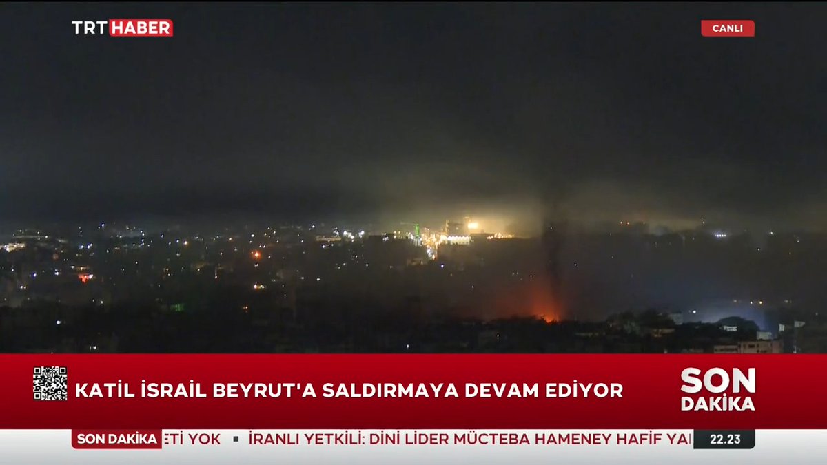 İşgalci İsrail Lübnan'ı vuruyor. TRT Haber ekibi, Beyrut'tan son durumu aktardı.