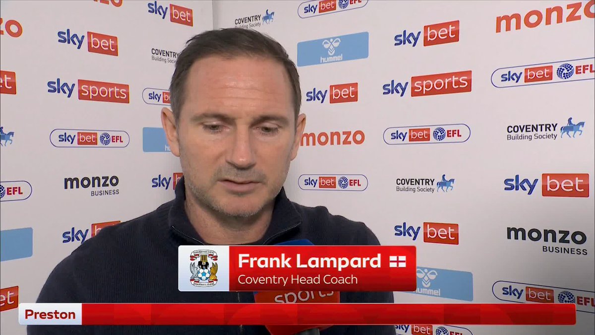 "What stops you winning this game?" "Championship football!" 😅 Frank Lampard previews Coventry vs Preston 💬