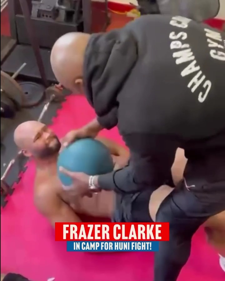 Frazer Clarke is deep in preparation for Justis Huni on April 11th 😤 🎟️ Tickets start at £44: #FuryMakhmudov | April 11th | LIVE on Netflix | Tottenham Hotspur Stadium