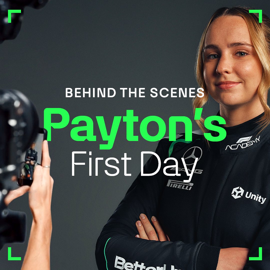 Payton’s first visit to Mercedes-AMG F1 HQ 💚 Go behind the scenes with our F1 Academy driver for a busy day at Lauda Drive 👇