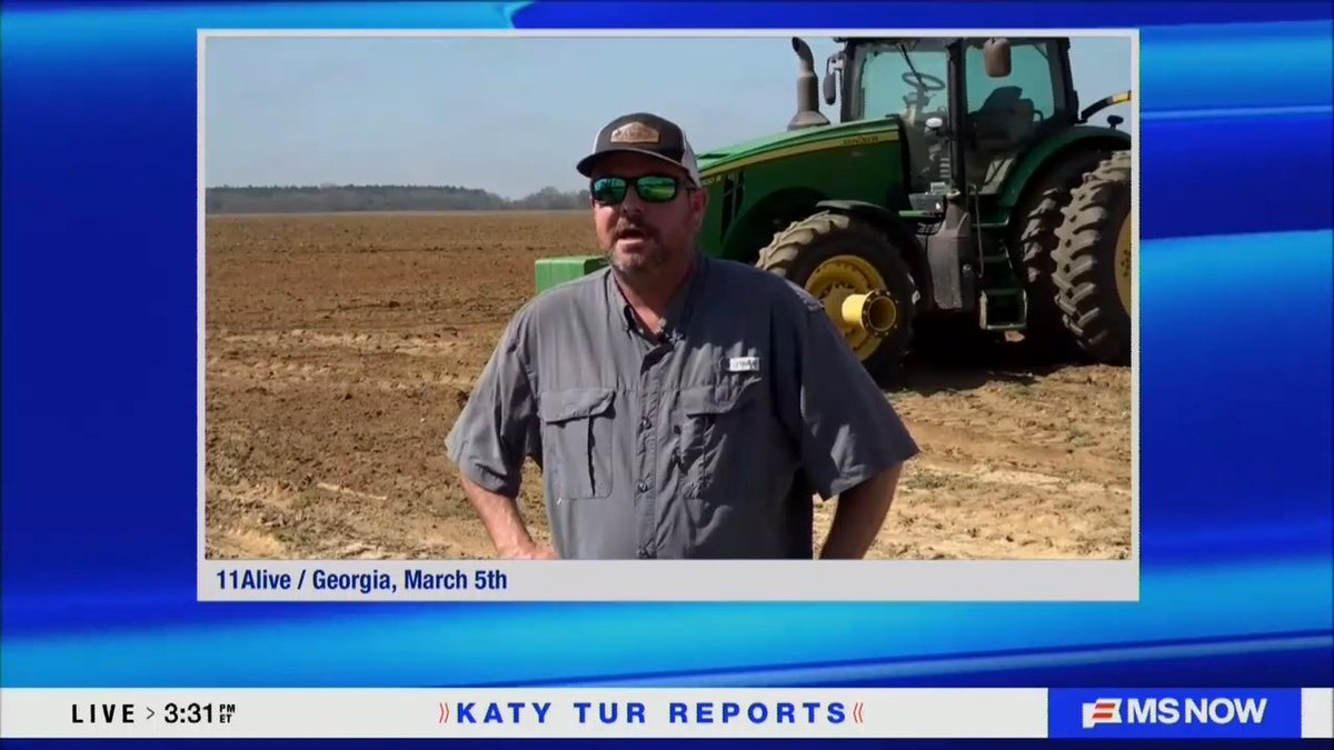 MS NOW airs compilation of farmers reacting to rising fertilizer costs from Trump's Iran war