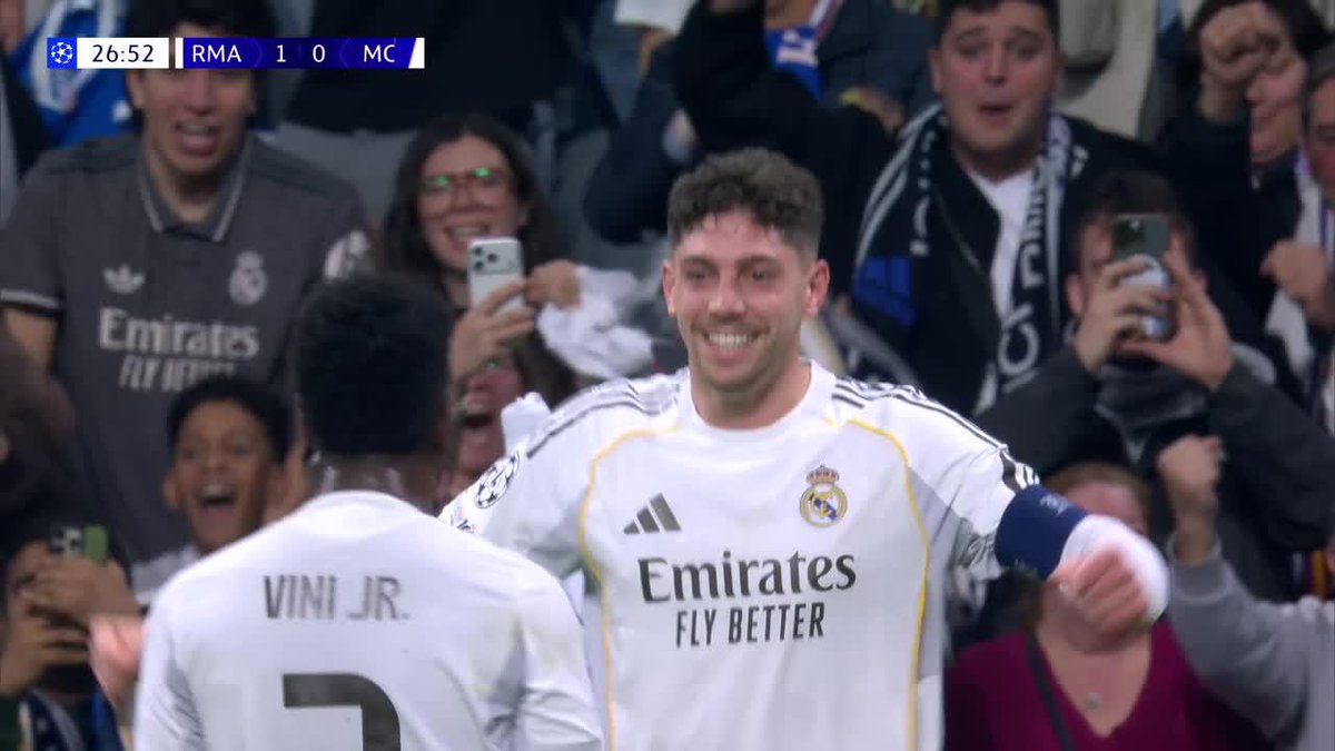🤯🇺🇾 DOBLETE DE FEDE VALVERDE Y REAL MADRID LE GANA 2-0 AL MANCHESTER CITY.
