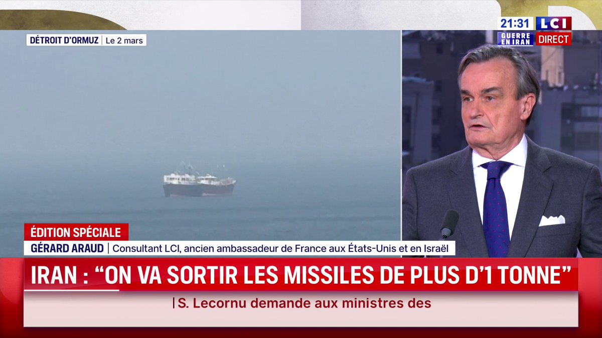 Guerre en Iran : « On voit de plus en plus que c'est une catastrophe, que cette opération ne va nulle part. On voit bien que les USA n'ont aucun plan », estime Gérard Araud ▶️ Darius Rochebin