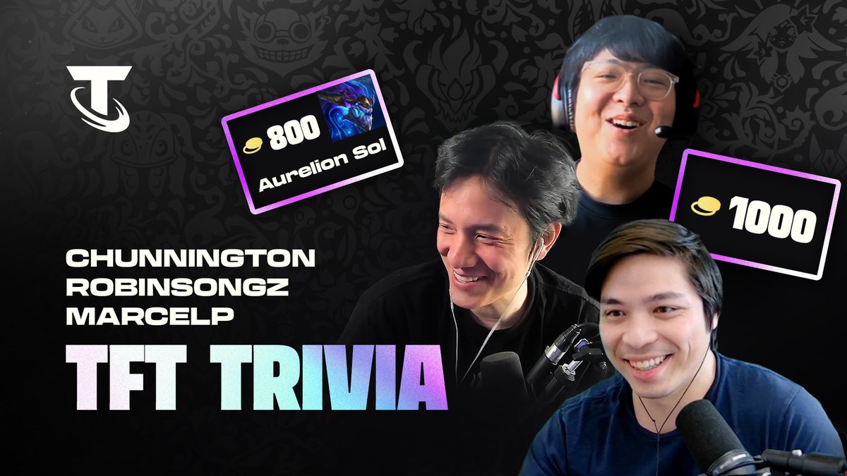 This is actually a good way to practice for #TFTRegionalFinals 🥸 Nick DePasquale tests robinsongz, marcel_p, and Chunington with some tricky TFT trivia questions. Some are easy, but others will expose the real TFT nerds.